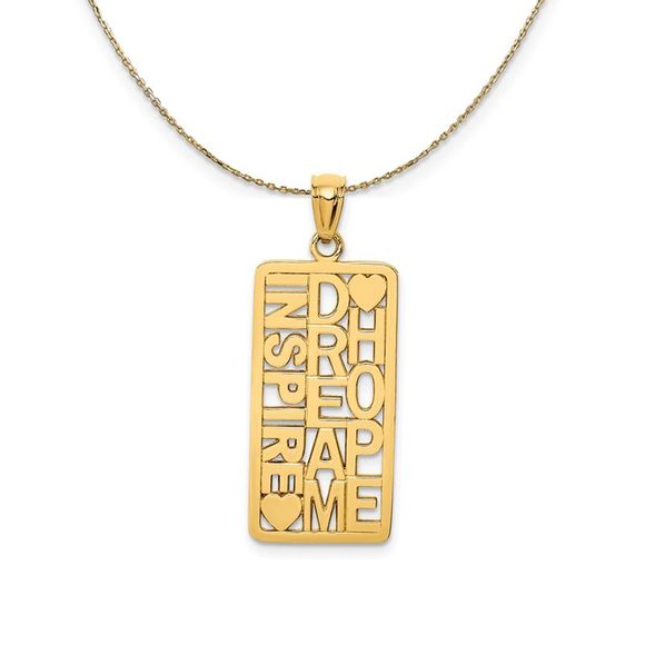 Black Bow Jewelry Co. Jewelry 4k Yellow Gold Inspire Dream Hope